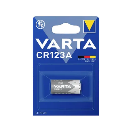 La pile bouton Varta - CR123A - 1 pièce 2