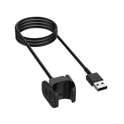 Câble de charge USB - 1m - Noir - Compatible avec Fitbit Charge 3/4