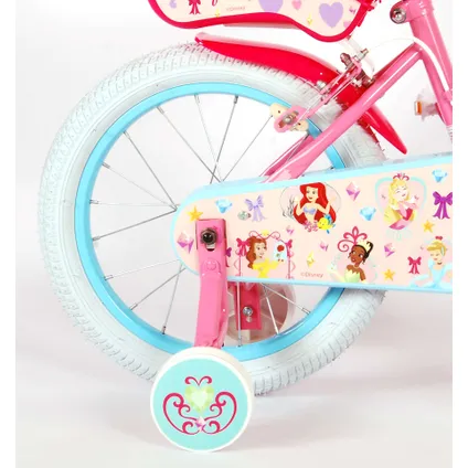 Disney Princess Kinderfiets Meisjes 16 inch Roze Twee Handremmen 4