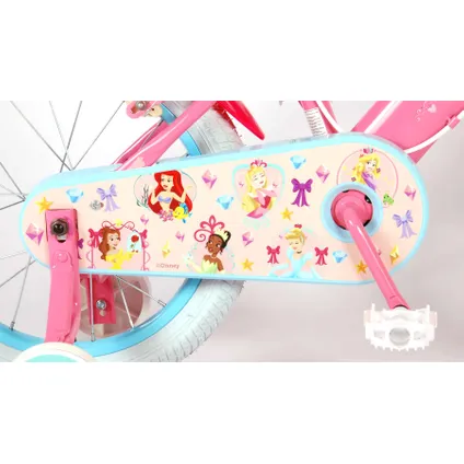 Disney Princess Kinderfiets Meisjes 16 inch Roze Twee Handremmen 6