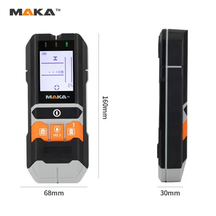 MAKA 5 in 1 Digitale multidetector - Leidingzoeker - Koper Metaal Hout en Vocht meting 6