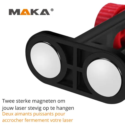 Support laser MAKA - Magnétique pour accrocher - Alternative au trépied - Trépied pour outils de mesure 2