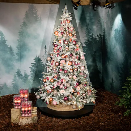 Excellent Trees® Sapin de Noël Otta avec neige 210 cm - avec base en métal 4