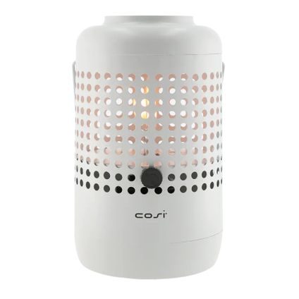 Cosiscoop Drop light grey - lanterne à gaz Cosi - design unique avec découpes rondes