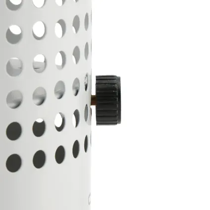 Cosiscoop Drop light grey - lanterne à gaz Cosi - design unique avec découpes rondes 4
