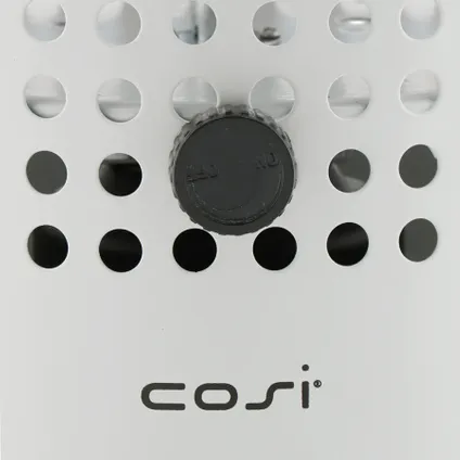 Cosiscoop Drop light grey - lanterne à gaz Cosi - design unique avec découpes rondes 5