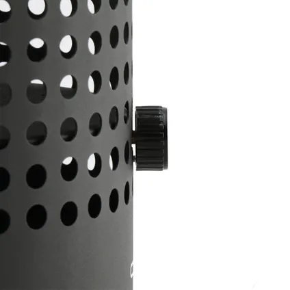Cosiscoop Drop noir - lanterne à gaz Cosi - design unique avec découpes rondes 4
