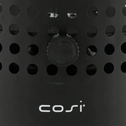 Cosiscoop Drop noir - lanterne à gaz Cosi - design unique avec découpes rondes 5