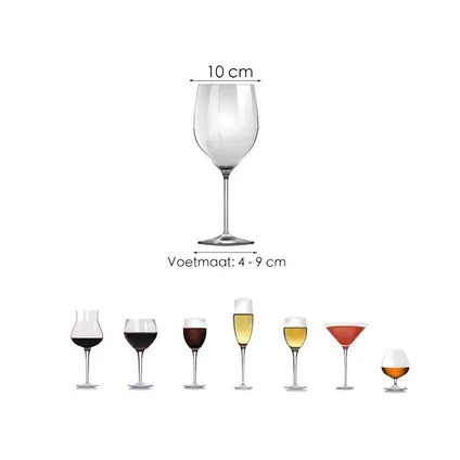 Support suspendu pour verres à vin - Flokoo - 21 verres - Blanc - Porte-verre à vin 3
