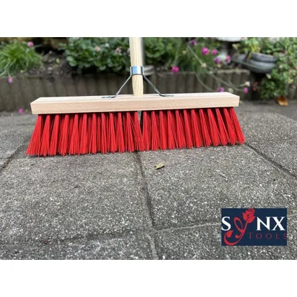 Synx Tools Straatbezem Nylon Rood 50cm - Bezems - Veger - Stadsbezem 3