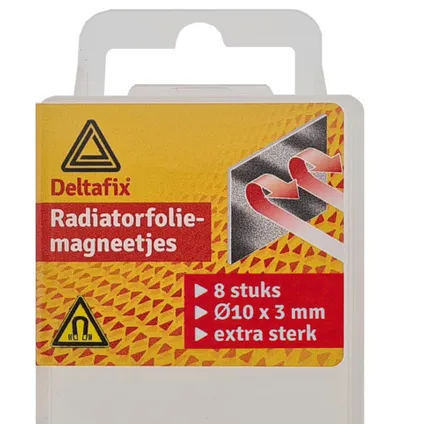 Deltafix Radiatorfolie magneten 8x - nikkel - hittebestendig 2