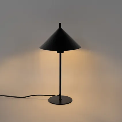 QAZQA Design tafellamp zwart - Triangolo 9