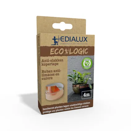 Edialux anti-slakken kopertape Ecologic 4m 2