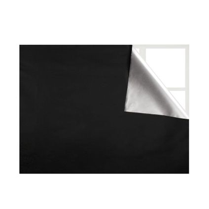 Flokoo - Verduisteringsfolie - Zwart - 118 x 58 cm - Folie voor op het Raam