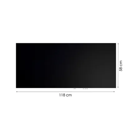 Flokoo - Verduisteringsfolie - Zwart - 118 x 58 cm - Folie voor op het Raam 2