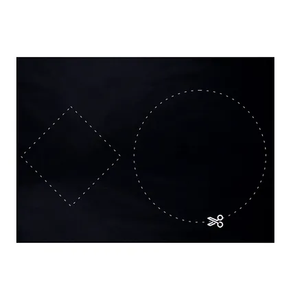 Film occultant - Flokoo - Noir - 118 x 58 cm - Film pour fenêtre - Kit occultant complet - DYI 3