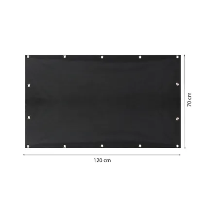 Flokoo Verduisteringsdoek 120 x 70 cm - 100% Verduistering - Eenvoudige installatie met Zuignappen 2