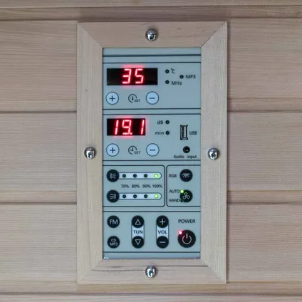 Health Company 3 sauna infrarouge avec émetteurs Full Spectrum - Hemlock 3