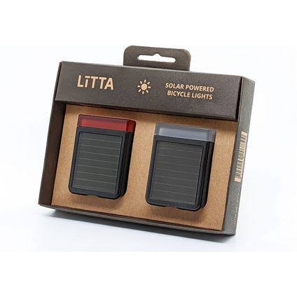 LITTA kit d'éclairage énergie solaire noir