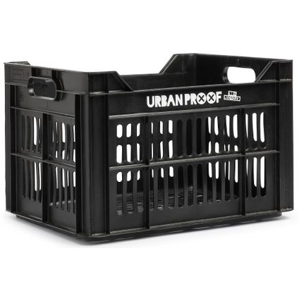 UrbanProof Fietskrat Recycled 30 liter polypropyleen zwart