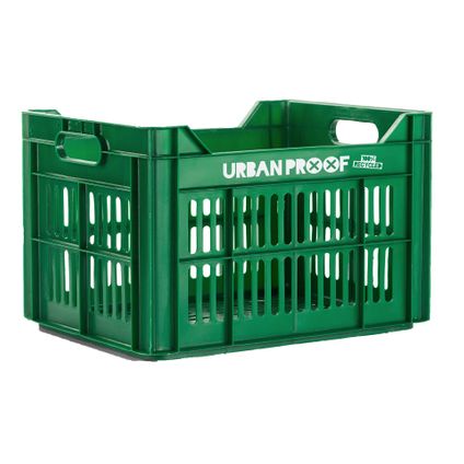 UrbanProof Fietskrat Recycled 30 liter polypropyleen donkergroen
