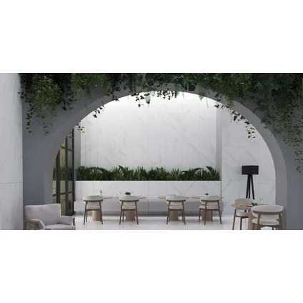 Carrelage sol et mur Lumière - Céramique - Blanc - 120x60cm - Contenu de l'emballage 1,43m² 2