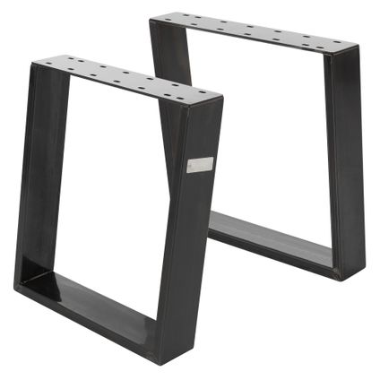 Jeu ML-Design 2x Pieds de Table 80GRAD Inclinaison, 40x43 cm,