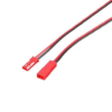 Câble de connexion de batterie JST-BEC 2P 0,5 mm² - Mâle/Femelle - 0,14 m