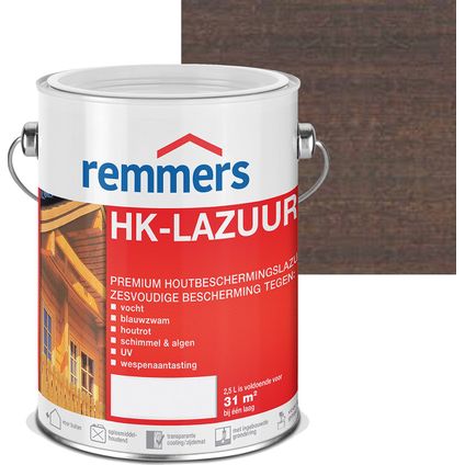 Remmers HK lazuur 3 in 1 houtbescherming Palissander 2,5 liter