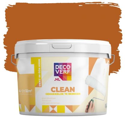 Decoverf clean peinture murale, couleur maron noisette 4L