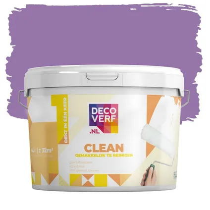 Decoverf clean peinture murale, couleur violet 4L