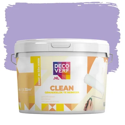 Decoverf clean peinture murale, couleur lilas 4L