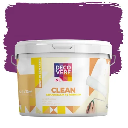 Decoverf clean peinture murale, couleur cerises 4L