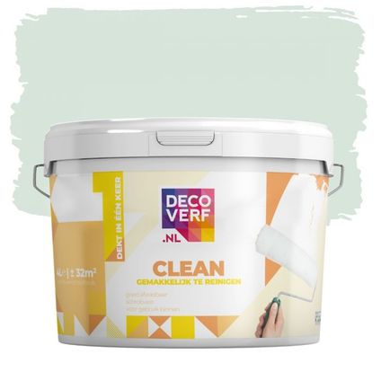 Decoverf clean peinture murale, couleur vert sauge blanc, 4L