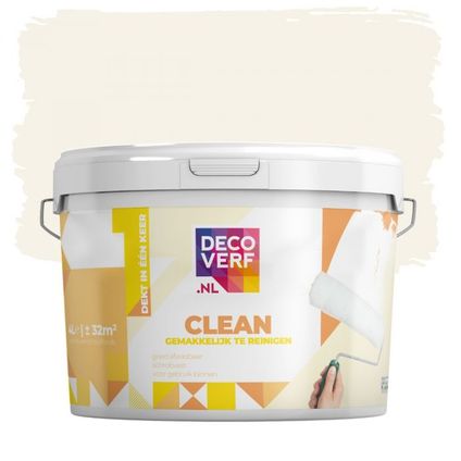 Decoverf clean peinture murale, couleur blanc neige 4L