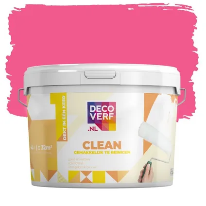 Decoverf clean peinture murale, couleur cyclamens 4L