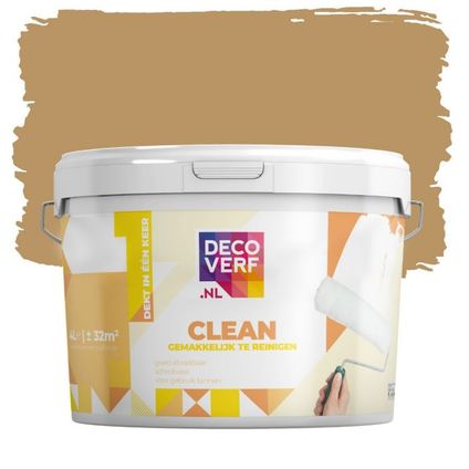 Decoverf clean peinture murale, couleur caramel 4L