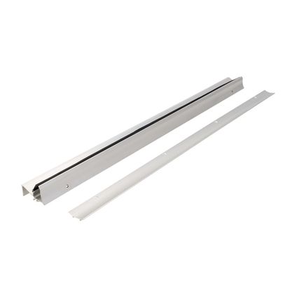 Fixman Tochtstrip - tochtwering - zilver - aluminium - 91 x 5,6 cm