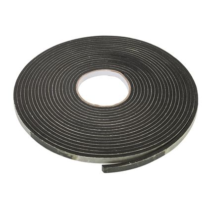 Fixman Tochtstrip - zwart - zelfklevend - I-profiel - 10,5 m - 3 tot 8 mm