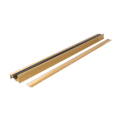 Fixman Tochtstrip - tochtwering - goud - aluminium - 91 x 5,6 cm
