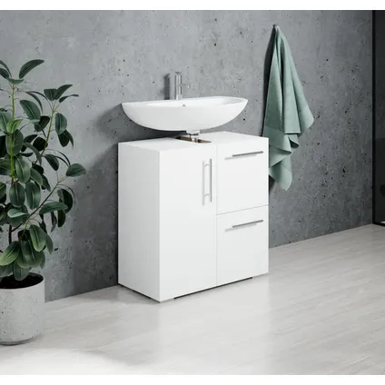 Meuble vasque Mars 60 x 30 x 60 cm - Badplaats - Blanc Meuble de salle de bain 4