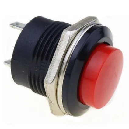 Interrupteur à bouton-poussoir Orbit Electronic R13-507 - Impulsion - 16mm - 250V/3A - Rouge