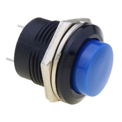 Interrupteur à bouton-poussoir Orbit Electronic R13-507 - Impulsion - 16mm - 250V/3A - Bleu
