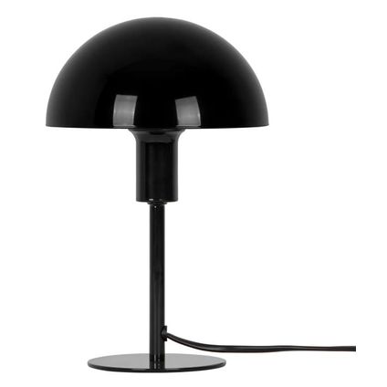 Nordlux tafellamp Ellen mini zwart glans ⌀16cm E14