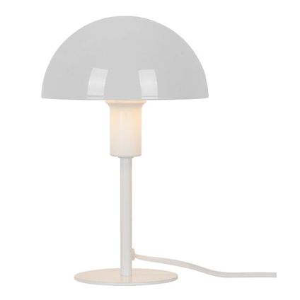 Nordlux tafellamp Ellen mini wit glans ⌀16cm E14