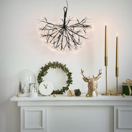 Guirlande gui suspendue 240 LEDs blanc chaud décoration Noël intérieur/extérieur 10
