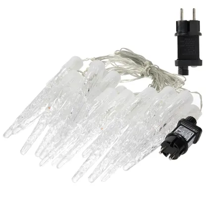 Guirlande lumineuse 40 LEDs stalactites de glace blanc froid décoration de Noël 3