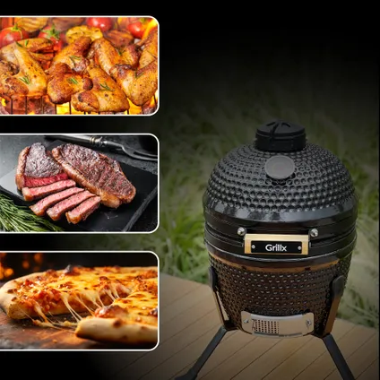 GrillX Kamado BBQ - 13 Inch - Incl. Hoes 2