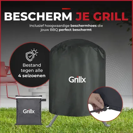 GrillX Kamado BBQ - 13 Inch - Incl. Hoes 8