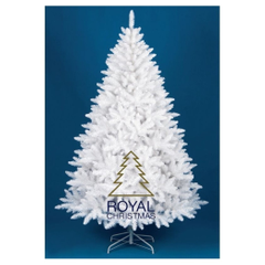 Praxis Royal Christmas Witte Kunstkerstboom Washington Promo 210cm aanbieding